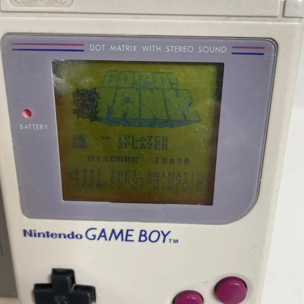 Vintage Nintendo Gameboy Handheld System - Gray With Hard Plastic Case 1989 Rare
